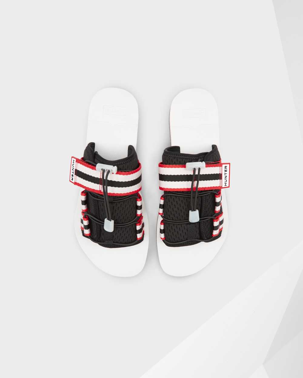 Mens Hunter Original Beach Slides Red/Black | VWSRXC-621